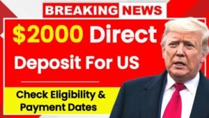 $2000 Direct Deposit Coming in November 2025 – Are You Eligible for This IRS Payment