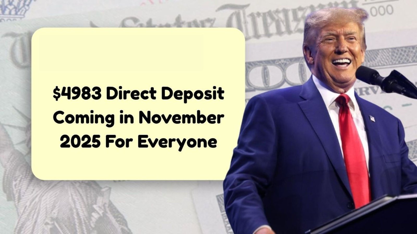 $4983 Direct Deposit Coming in November 2025 For Everyone